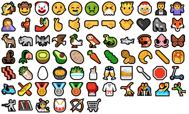 La mise à jour anniversaire de Windows 10 apporte un tout nouvel ensemble d'emojis