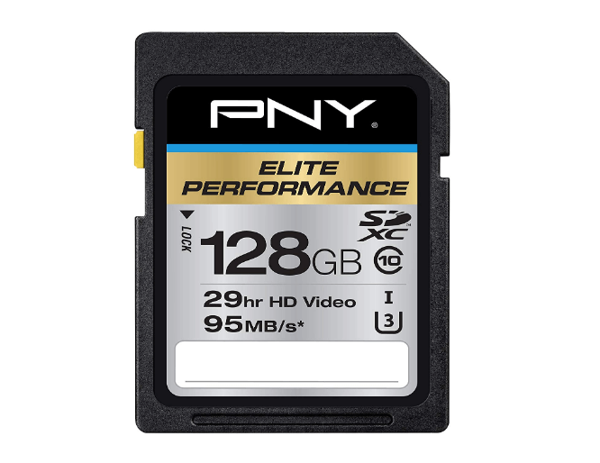 PNY Elite Performance 128 GB kiire SDXC SD-kaart
