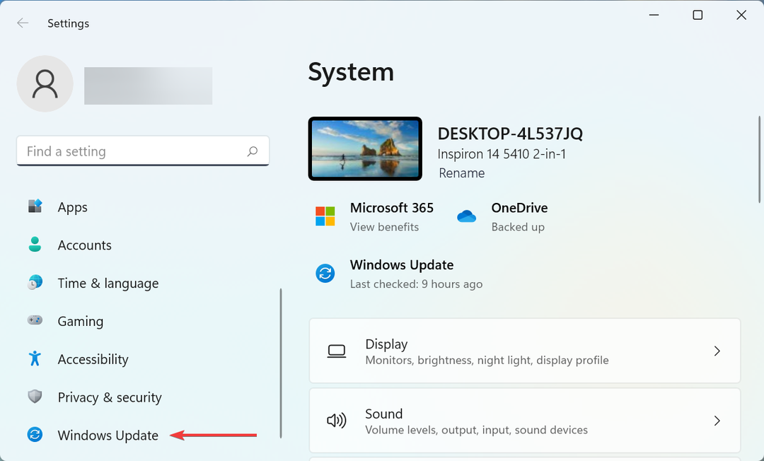 Windows Update لإصلاح نظام التشغيل windows 11 لا يمكن تحميل برنامج التشغيل على هذا الجهاز