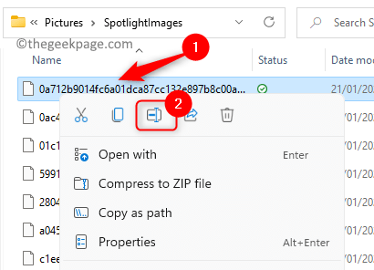 Spotlight画像は各ファイルの名前を変更します