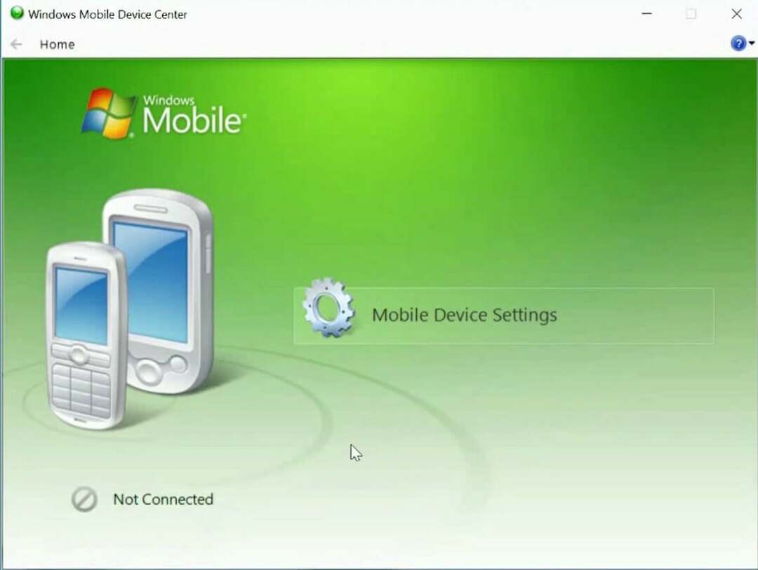 Laadige alla Windows Mobile Center