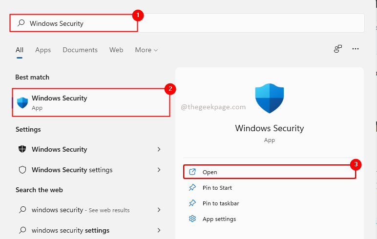 Sécurité minimale de Windows