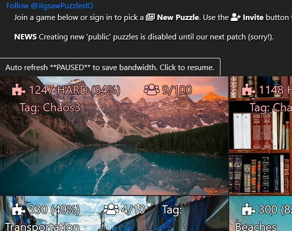 jigsawpuzzles.io Browser-Partyspiele