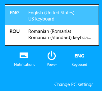 промена језика уноса