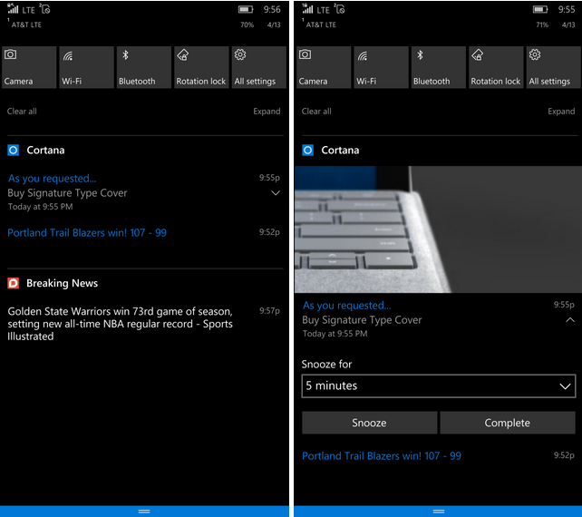 Windows 10 Mobile Insider Build 14322: Tärkeät muutokset