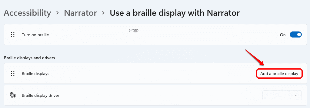 8 Pridėti optimizuotą Brailio ekraną