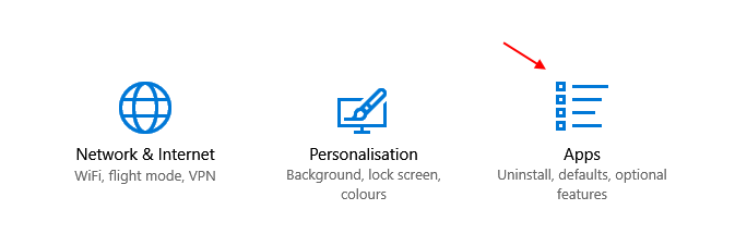 Applications Windows 10 Paramètres