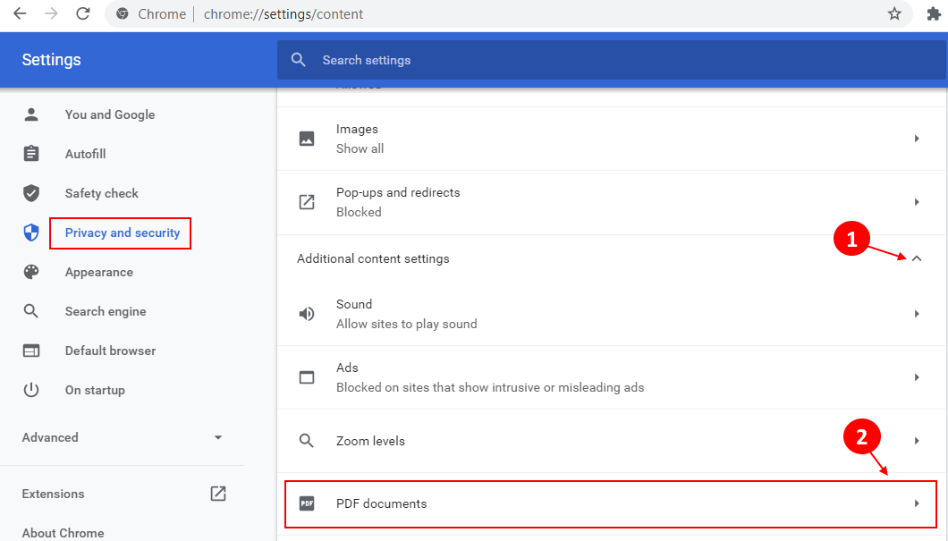 إصلاح مستند PDF لا يفتح في متصفح Chrome