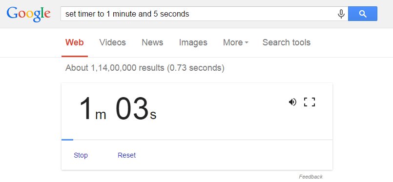 google-sök-timer