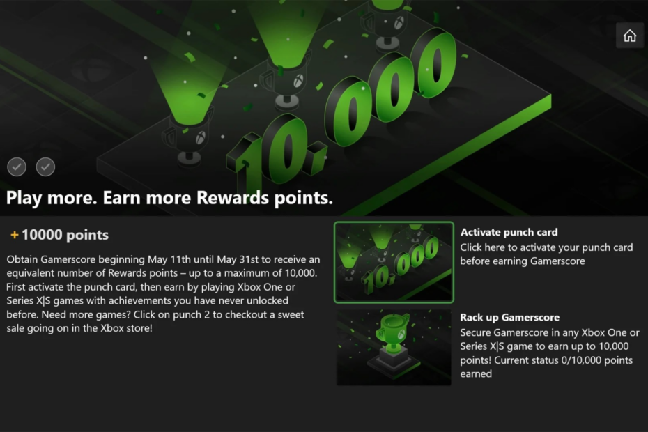 Microsoft Xbox Rewards-held