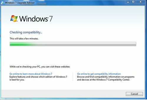 Windows 7 UpgradeAdvisorをダウンロードする