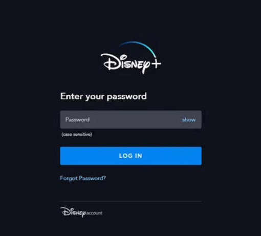 log ind på Disney Plus