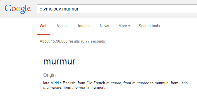 Tiedä sanan alkuperä-google