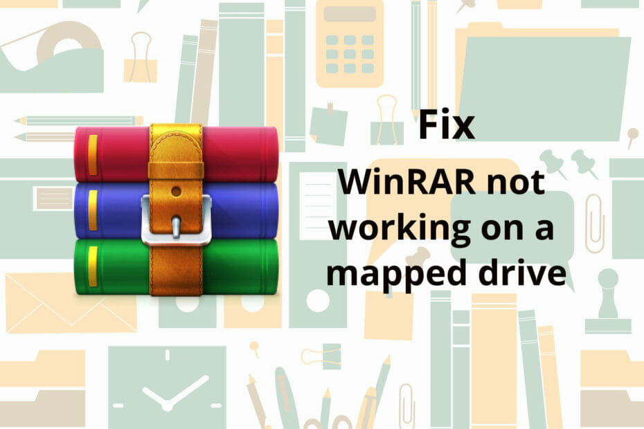 Jak opravit WinRAR nefunguje na mapované jednotce