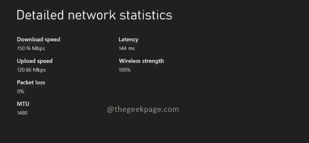 Relatório de estatísticas de rede Mín.