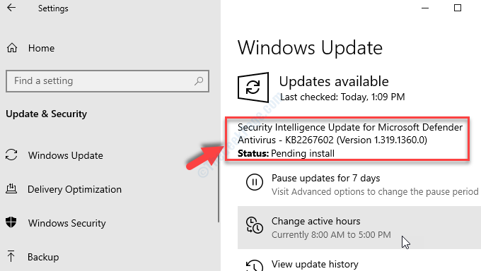 Startet die Suche nach Updates, wenn ein Update verfügbar ist. Windows lädt automatisch herunter und installiert es.