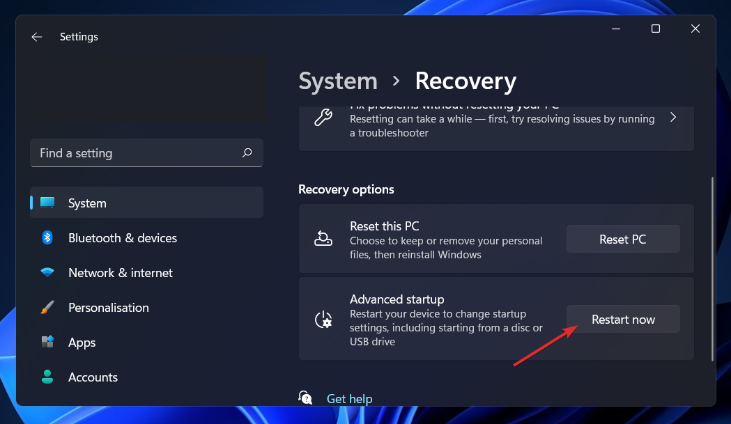 restart-now Windows 11 veakood 0xc00000e9