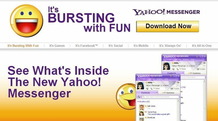 Yahoo Messenger pour Windows 10, 8: où en sommes-nous en 2018 ?