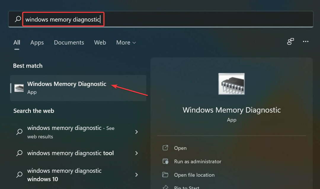 Diagnostický nástroj paměti Windows pro opravu ovladače nvidia neustále padá Windows 11