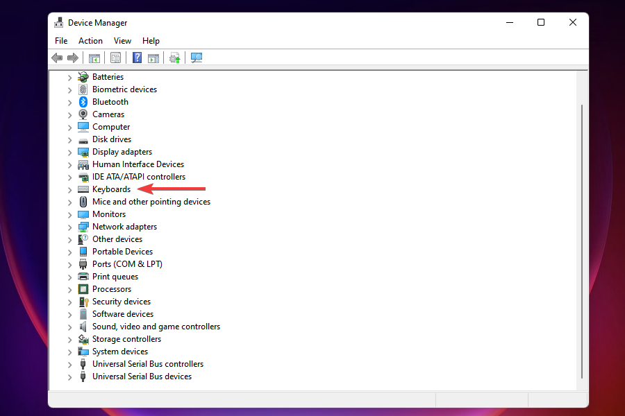 Windows 11'de çalışmayan fare ve klavyeyi düzeltmek için cihazı görüntüleyin
