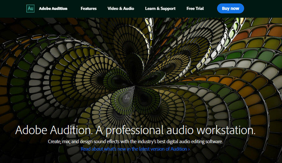 Adobe Audition - مسجل صوت الصوت