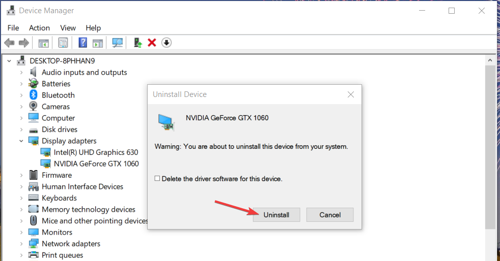 Opcija Deinstaliraj Windows 11 nije instaliran amd grafički upravljački program