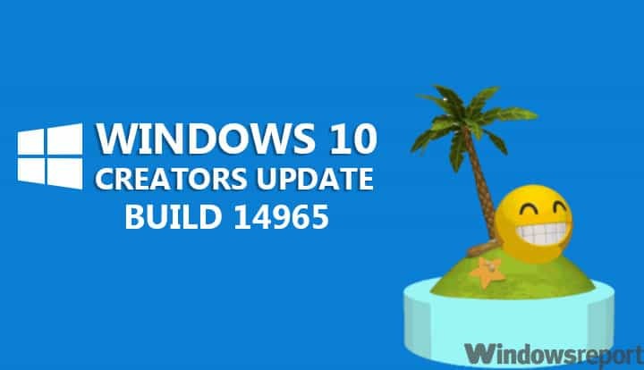 Windows 10 build 14965 pour PC frappe Insiders in the Slow Ring