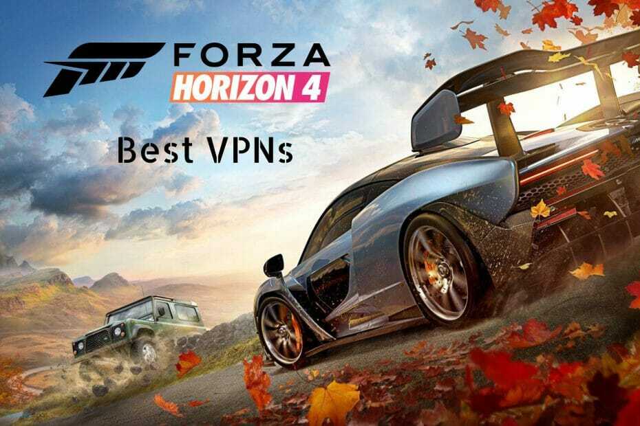 5 VPN ที่ดีที่สุดสำหรับ Forza Horizon 4 เพื่อเพลิดเพลินกับการเล่นเกมที่ไร้ขอบเขต