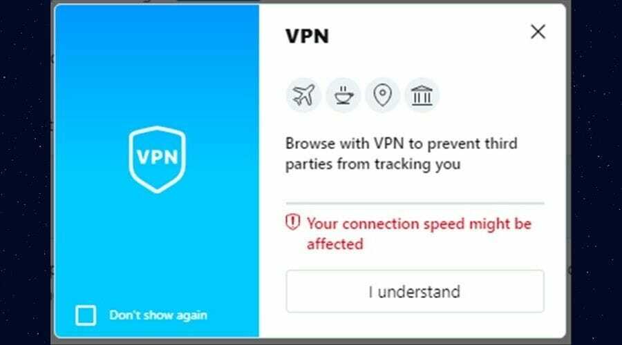 Opera VPN: n ehdot