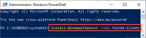 Installa funzionalità Windows Min
