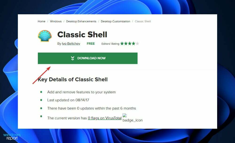 download-cnet So installieren Sie Classic Shell unter Windows 11