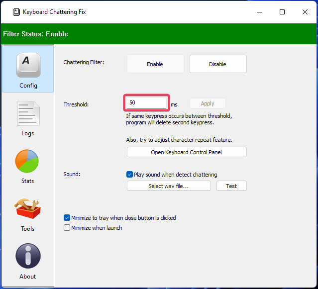Chvění klávesnice Oprava dvojitého psaní na klávesnici systému Windows 11