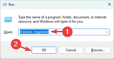 Registrieren Sie den Windows Installer erneut – msiexec unreg