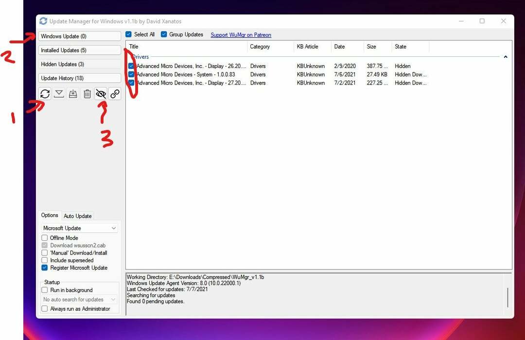 Dezactivați actualizarea driverului Windows 11 pentru a evita retrogradarea GPU-ului