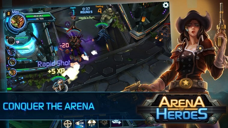 Arena of Heroes per Windows 8 è un nuovo divertente gioco di combattimento tattico a turni PVP gratuito