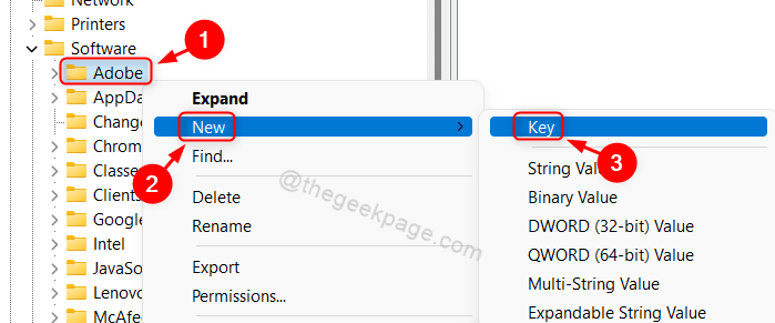 Kaip pridėti naują raktą registro rengyklėje sistemoje „Windows 11“.