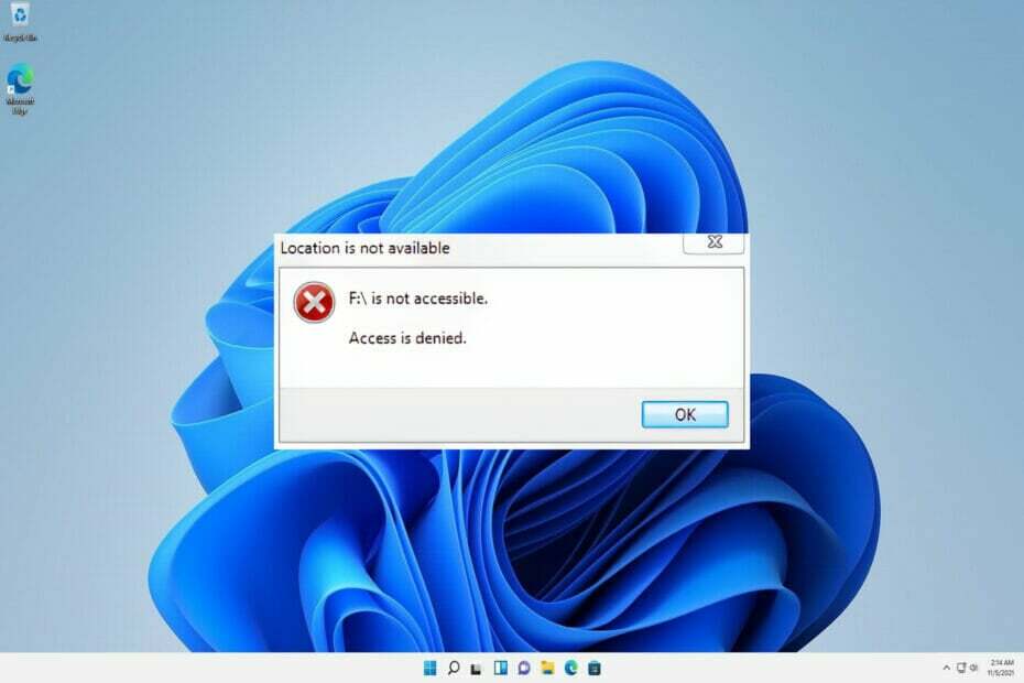 juurdepääs keelatud aken juurdepääs keelatud Windows 11