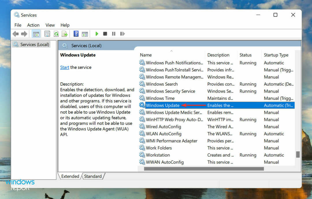 Windows Update-Dienst zum Beheben von 0x80071AB1