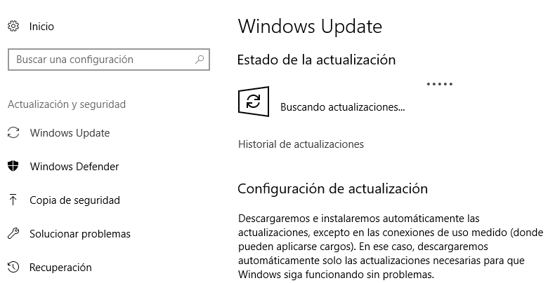 Aggiornamento e sicurezza di Windows Update