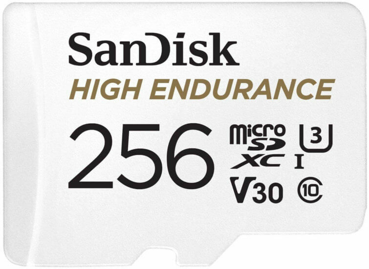 Dashcam-Speicherkarte SanDisk High Endurance Card 256 GB