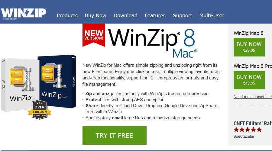 winzip Πώς να ανοίξετε αρχεία rar σε mac