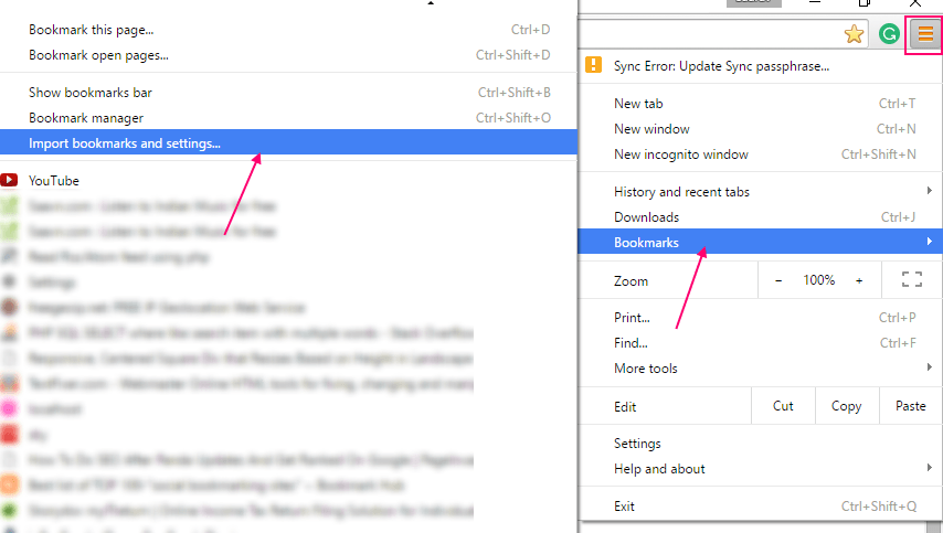 Importați marcaje în Edge din Chrome / Firefox / IE sau Opera
