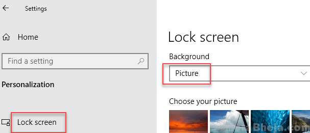Javítsa ki a Windows 10 Spotlight zárolási képernyő képének változását
