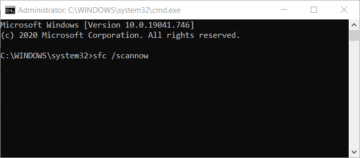 Il comando Controllo file di sistema rsaenh.dll errore