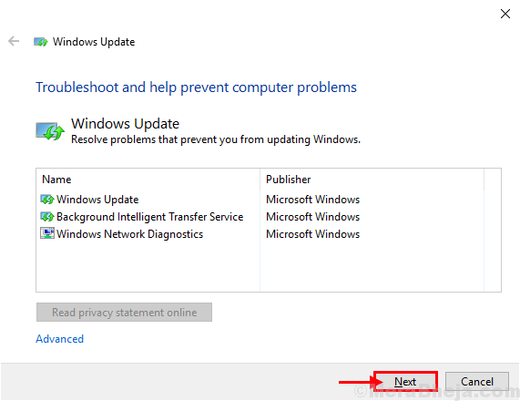 Solucionador de problemas de Windows Update1