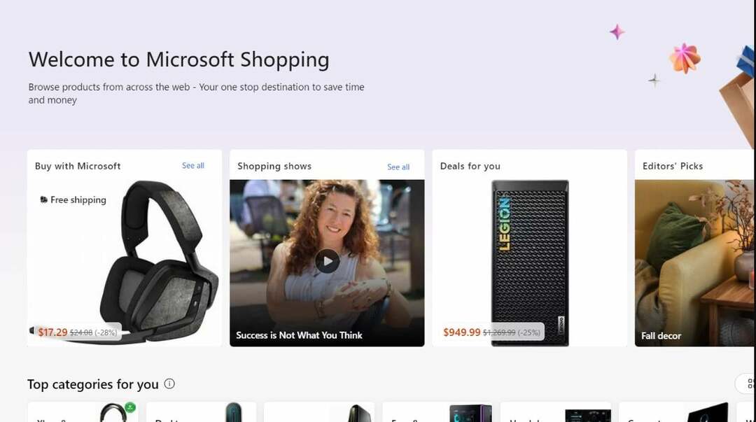 kopilot za Microsoft shopping