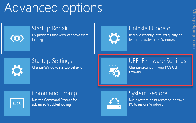 Configurações de Firmware Uefi Mínimo