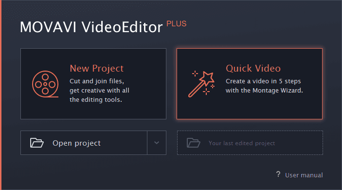 Movavi Video Editor Plus snabb video