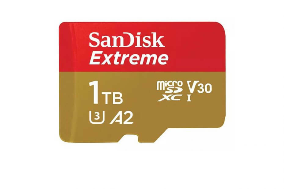 1TB MicroSD-kaart on nüüd müügil