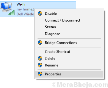Właściwości karty Wi-Fi Min